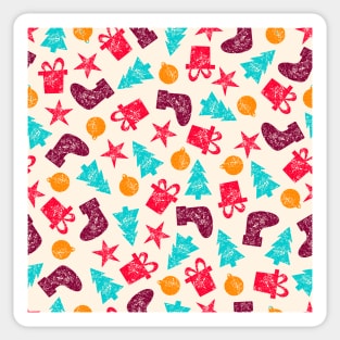 Cute Christmas Pattern Sticker